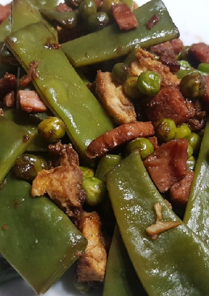 Una foto de Judías verdes 'tres delicias'