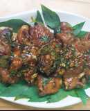 Sườn xào chua ngọt mix rau quế