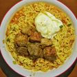 Ramyun kimchi with beef sliced