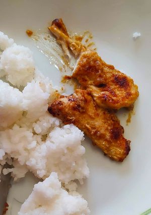 Mézes mustáros csirkemell recept fotója