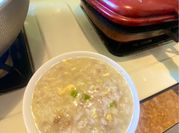 A picture of ginger broth rice
