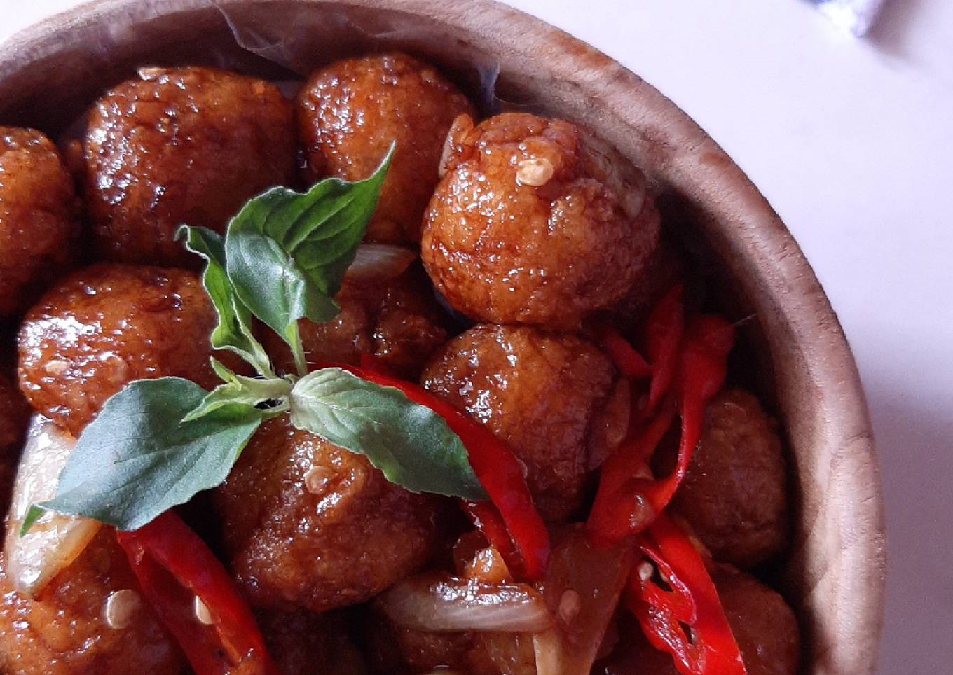 Bola Tahu Kecap Saus Tiram