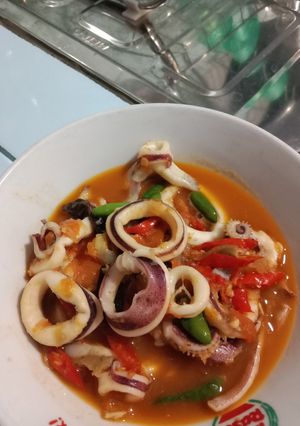 Foto resep Cumi pedas saus tiram