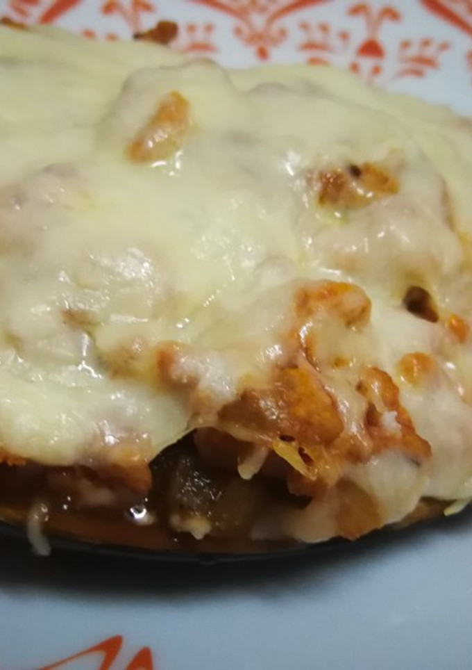Una foto de Berenjena rellena