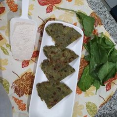 A picture of Stuffed Palak Parathe.