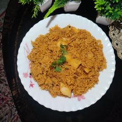 A picture of ALOO ki TEHRI (a nice delicious one pot meal from Uttar Pradesh).