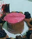 Helado artesanal de frambuesa