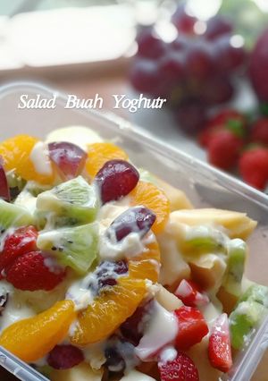 Foto resep 17. Salad buah yoghurt