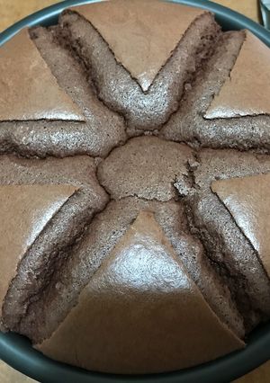 巧克力戚風蛋糕（6吋） 的食譜成品照片