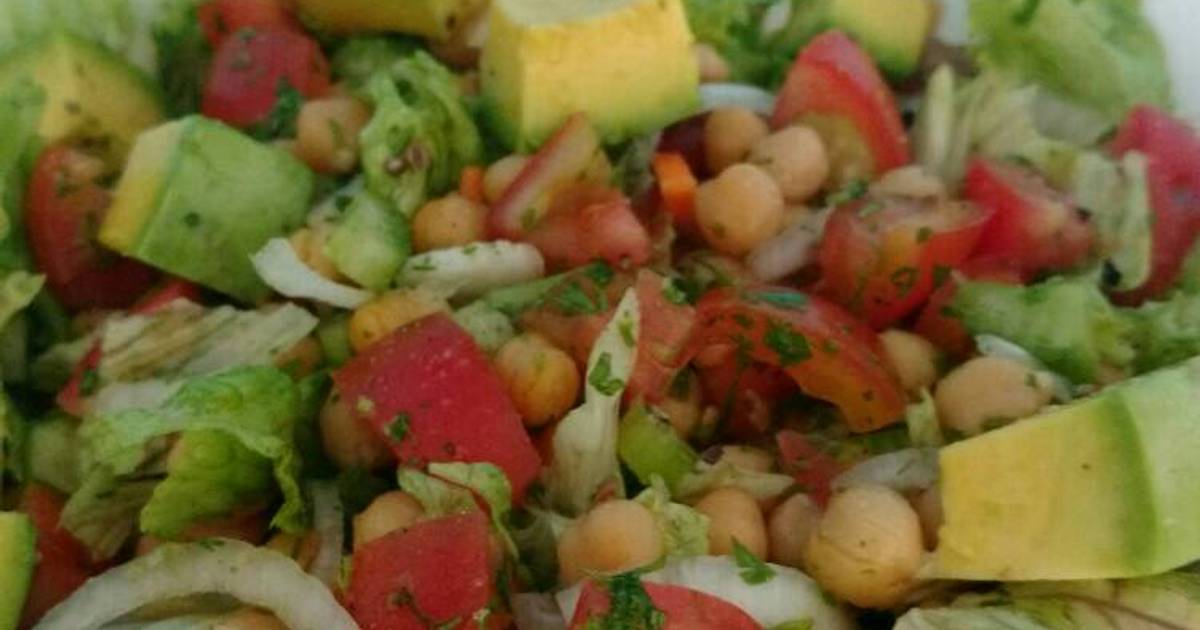 Ensalada de garbanzos y lechuga 185 recetas caseras Cookpad