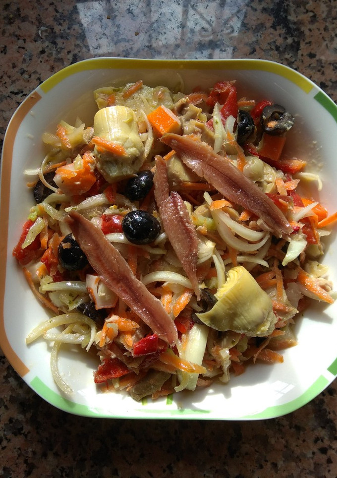 Una foto de Ensalada de col y champiñones