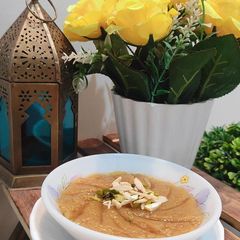 A picture of Chana dal halwa.