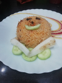 A picture of Onion Jeera Pulao.