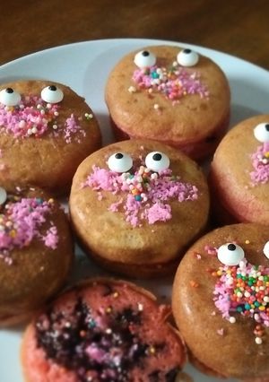 Foto resep Dorayaki Mini Strowbery  by Me