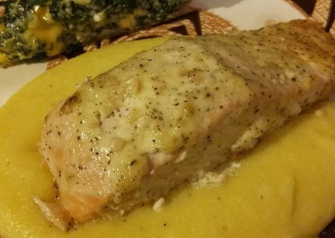 Easiest Way to Prepare Favorite Garlic Pepper Baked Salmon