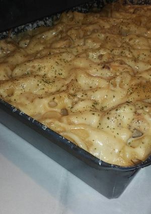 Füstölt sajtos csirkemell tészta a sütőből 👌👍 recept fotója