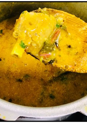 A picture of Instant kadi gosht (besan).
