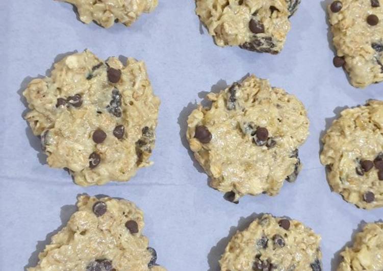 Mudah Cepat Memasak Banana Muesli Cookies Praktis Enak