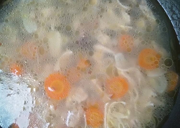 Proses memasak Sup Ayam Suwir 3S (Simple Sederhana &amp; Sedap) # Menu Balita Sehat yang nikmat