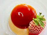 คัสตาร์ดวุ้นคาราเมลเคียงสตรอเบอร์รี่สด🍓🍓🍮