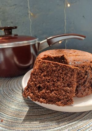 Una foto de Torta de chocolate sin gluten. En cacerola Essen de 18 cm