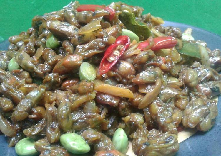 Resep: Tumis kerang pete Enak Terbaru