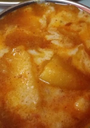 A picture of Malai wale Aloo.