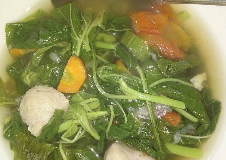 Resep: EnakSayur bening bayam