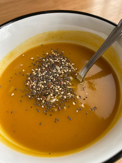 Una foto de Crema de calabaza reconstituyente muy fácil