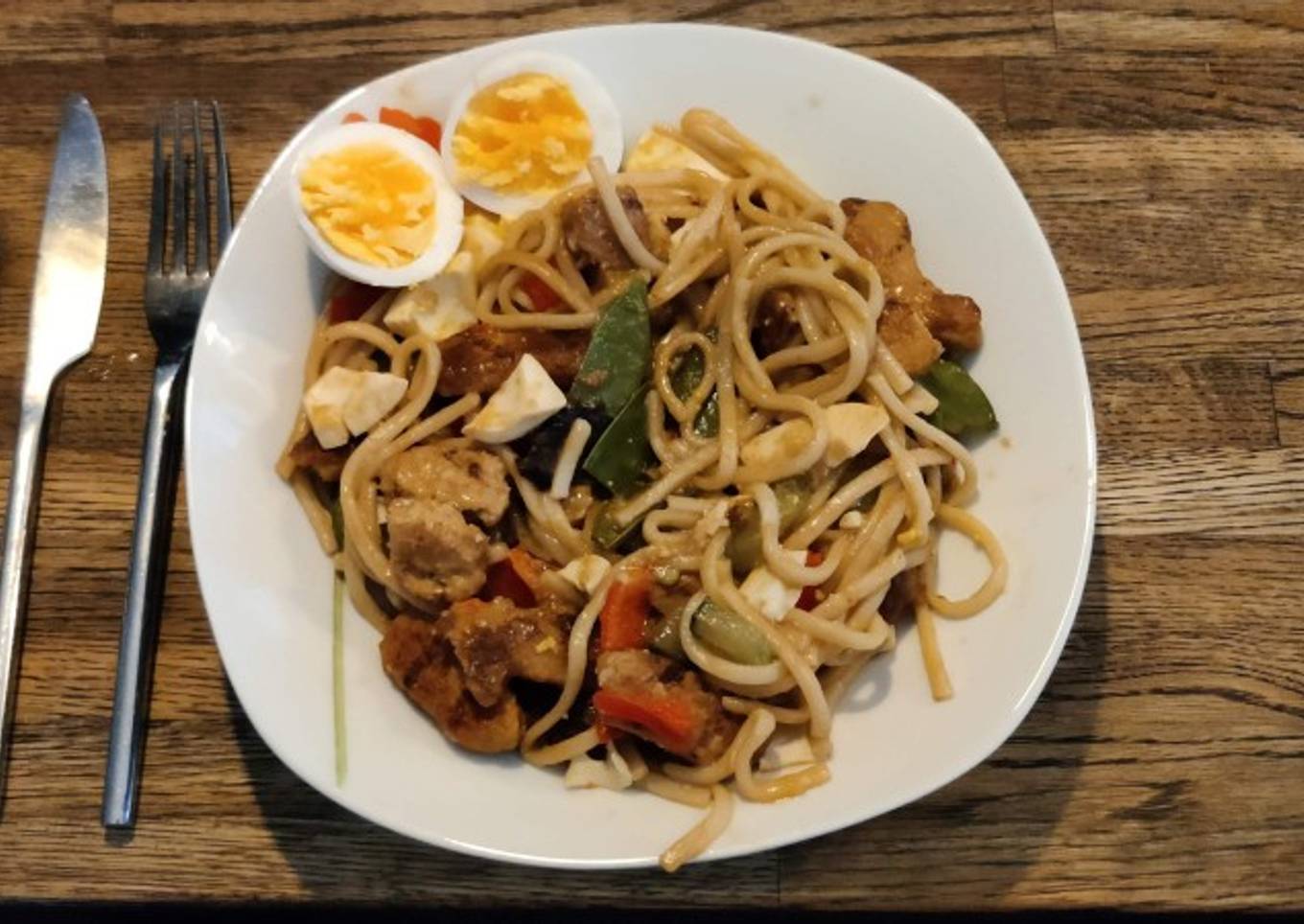 Sweet Udon Noodles with Soy Sauce