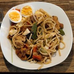 A picture of Sweet Udon Noodles with Soy Sauce.