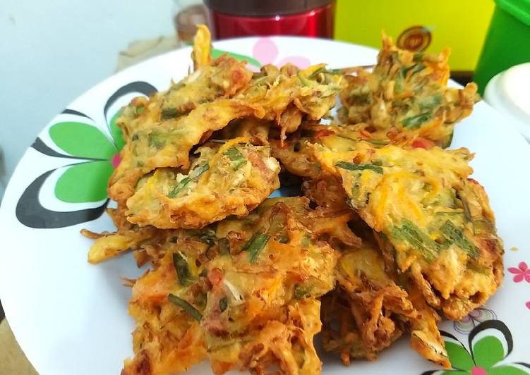 Bakwan sayur &amp; kornet ala ala