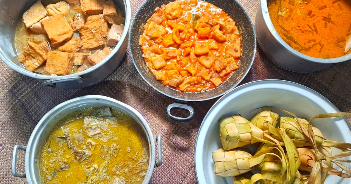 Ketupat Tradisional dan Hidangan Lebaran