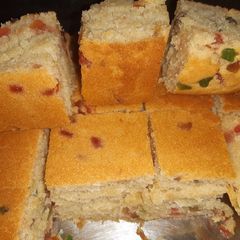A picture of Whole wheat flour Tutti Frutti cake.