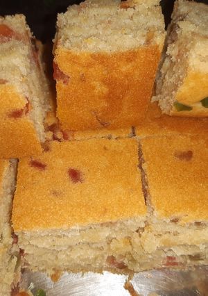 A picture of Whole wheat flour Tutti Frutti cake.
