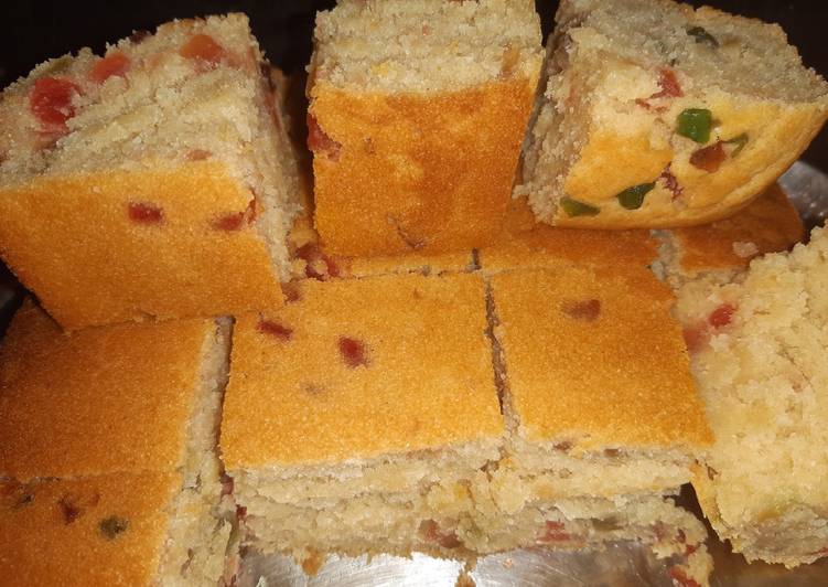Easiest Way to Make Super Quick Homemade Whole wheat flour Tutti Frutti cake