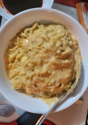 A picture of Samyang Chicken Cheese Noodle (Less Spicy Carbonara).