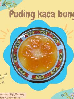 Foto resep Puding kaca bunga