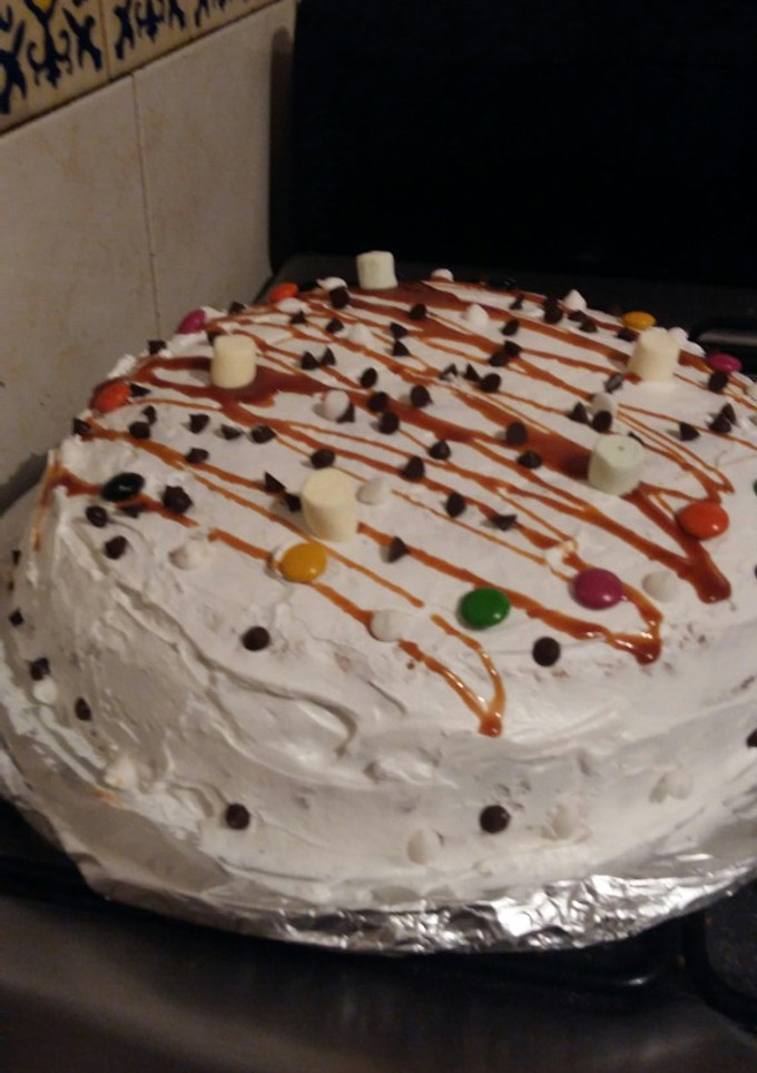 Una foto de Pastel a la cajeta