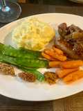 Posh bangers and mash - wow