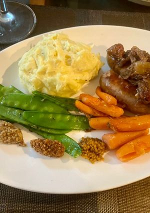 A picture of Posh bangers and mash - wow.