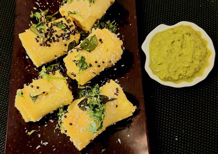 Recipe of Quick Khandvi in pressure cooker
