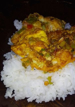 Foto resep Nasi Telur Simple Nendang