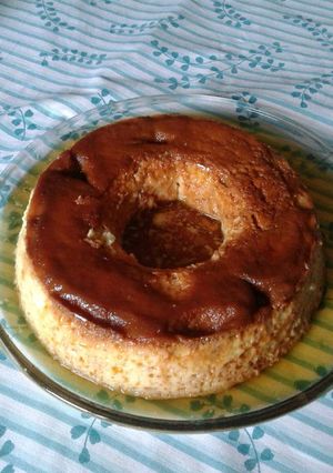Una foto de Flan casero