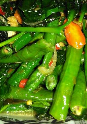Foto resep Oseng kacang panjang daun sho
