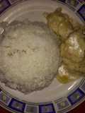 Pollo cremoso con papas