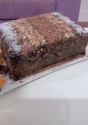 عکسی از دستور کیک یخچالی
