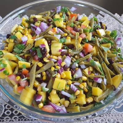 Ensalada de nopales con mango Receta de  Cookpad