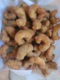 Langostinos apanados fritos!