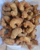 Langostinos apanados fritos!